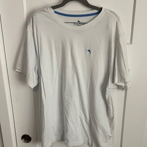 Tommy Bahama White Tee with Blue Logo